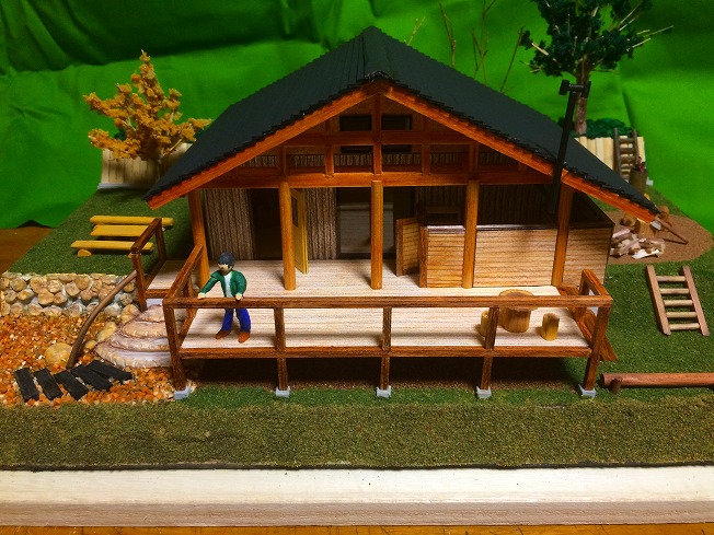山小屋模型